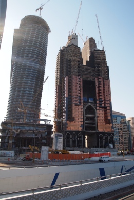 new construction in Abu Dhabi, in front of Emirates Palace